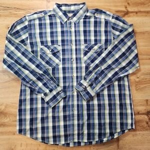 Ruff Hewn Mens Casual Regular Multicolor Long Sleeve Button Down Shirt Size XL